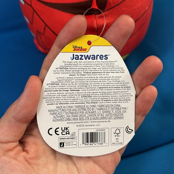 Original SquishMallows Named Ironman Marvel Hug Mees Size 10 “ inch NWTS - Picture 5 of 9